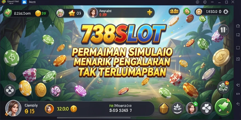Tampilan gameplay menarik dari 738SLOT dengan berbagai slot yang menantang.