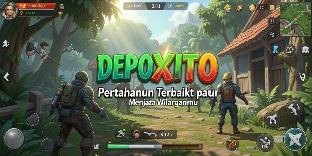 Tampilan gameplay seru dari DEPOXITO dalam Tower Defense.