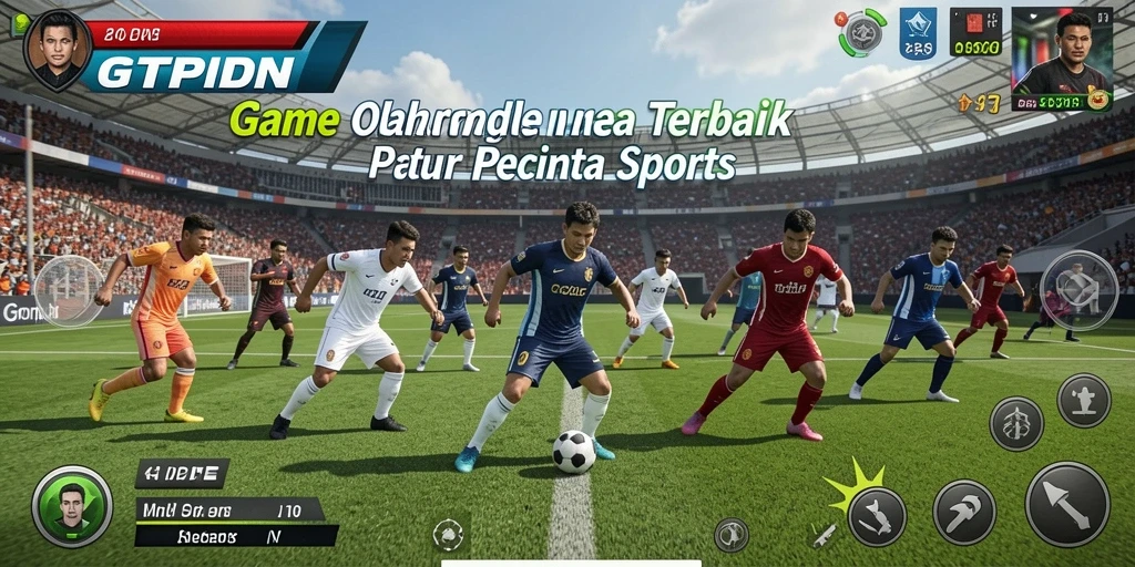 Screenshot gameplay GTPIDN dengan aksi olahraga menegangkan.