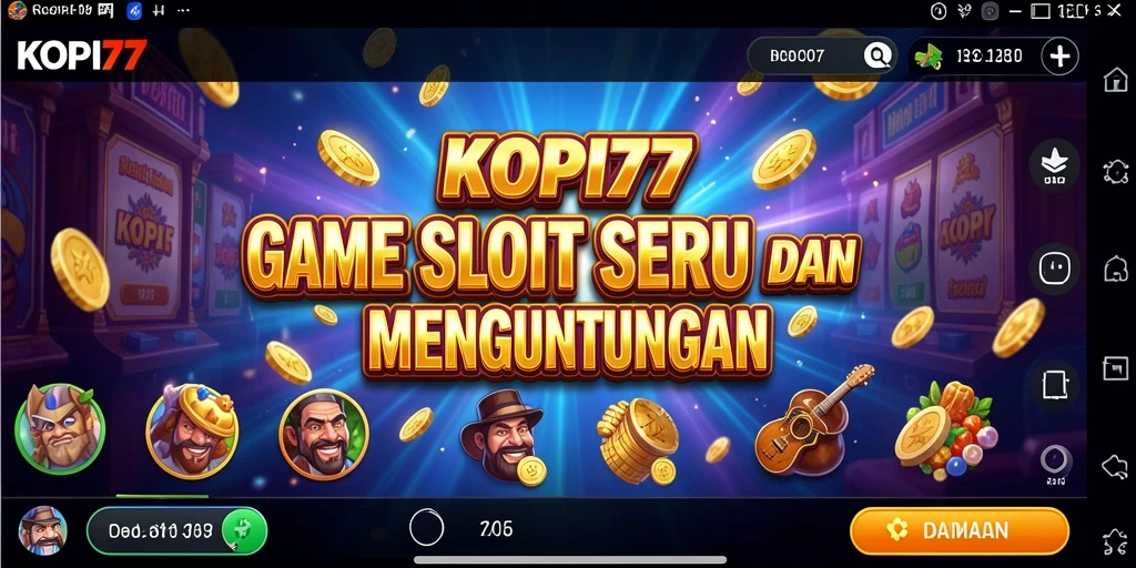 Gameplay Slot seru di KOPI77 dengan grafis menawan.