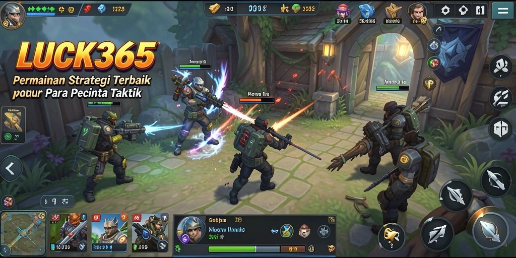Tampilan strategi seru dan mendebarkan dalam LUCK365.