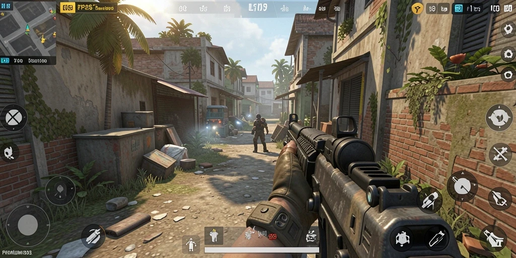 Tampilan gameplay intens dari PREMIUM303 dalam pertempuran TPS.