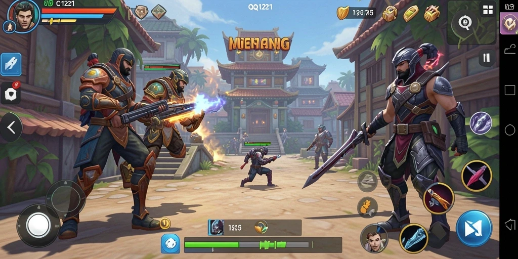 Screenshot menunjukkan gameplay strategis yang mendebarkan.