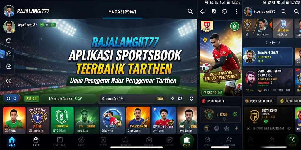 Tampilan gameplay menarik dalam aplikasi Sportsbook RAJALANGIT77.