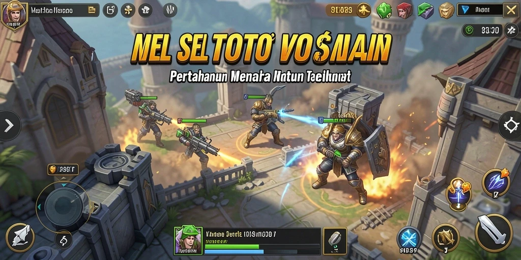 Tampilan gameplay menara pertahanan yang seru di SELTOTO.