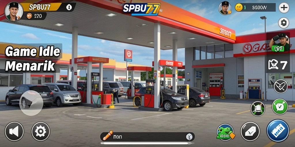 Tampilan gameplay SPBU77 yang menarik dan menyenangkan.
