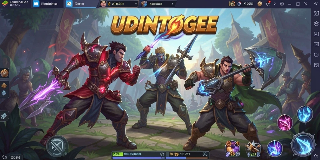Tampilan menarik dari gameplay UDINTOGEL di medan pertempuran.
